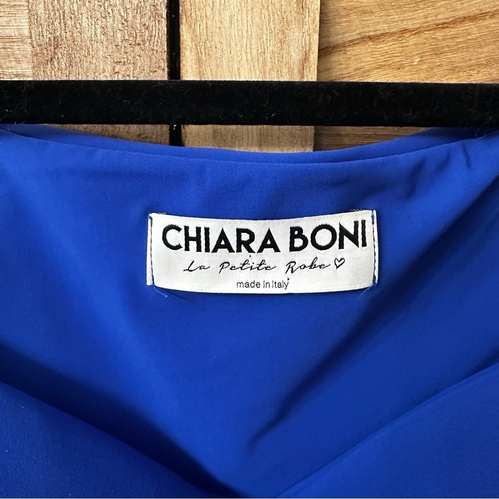 Chiara Boni Blue Off-Shoulder Dress - Picture 8 of 10